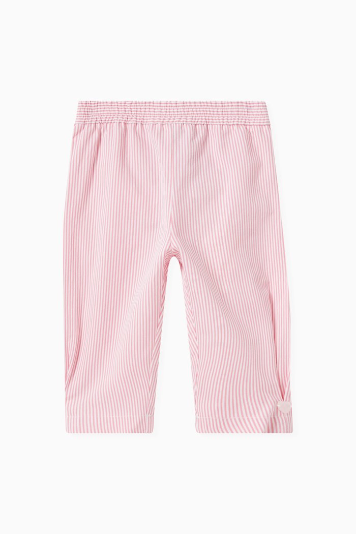 

Striped Pants in Cotton, Pink