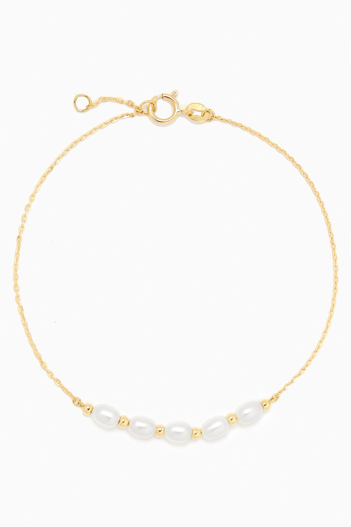 

Kiku Jolie Pearl Bracelete in 18kt Gold, Yellow