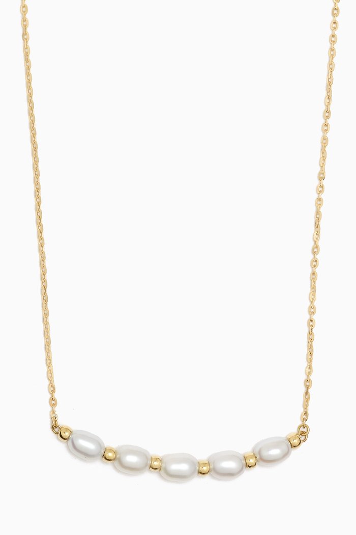 

Kiku Jolie Freshwater Pearl Necklace in 18kt Yellow Gold