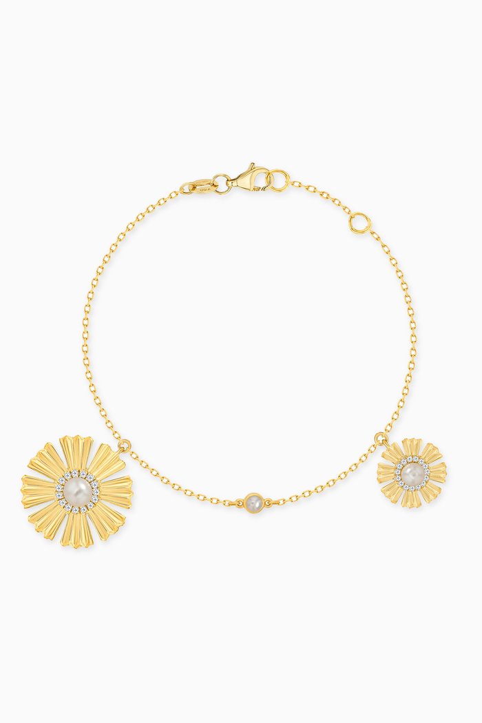 

Farfasha Sunkiss Pearl & Diamond Bracelet in 18kt Gold, Yellow