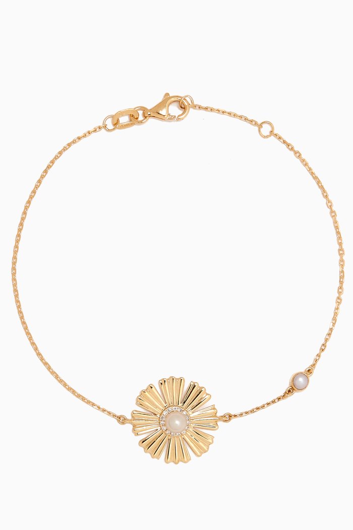 

Farfasha Happy Sunkiss Diamond & Pearl Bracelet in 18kt Gold, Yellow