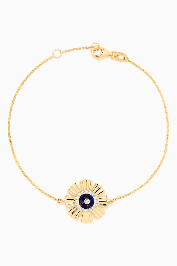 

Farfasha Happy Sunkiss Diamond & Lapis Lazuli Bracelet in 18kt Gold, Blue