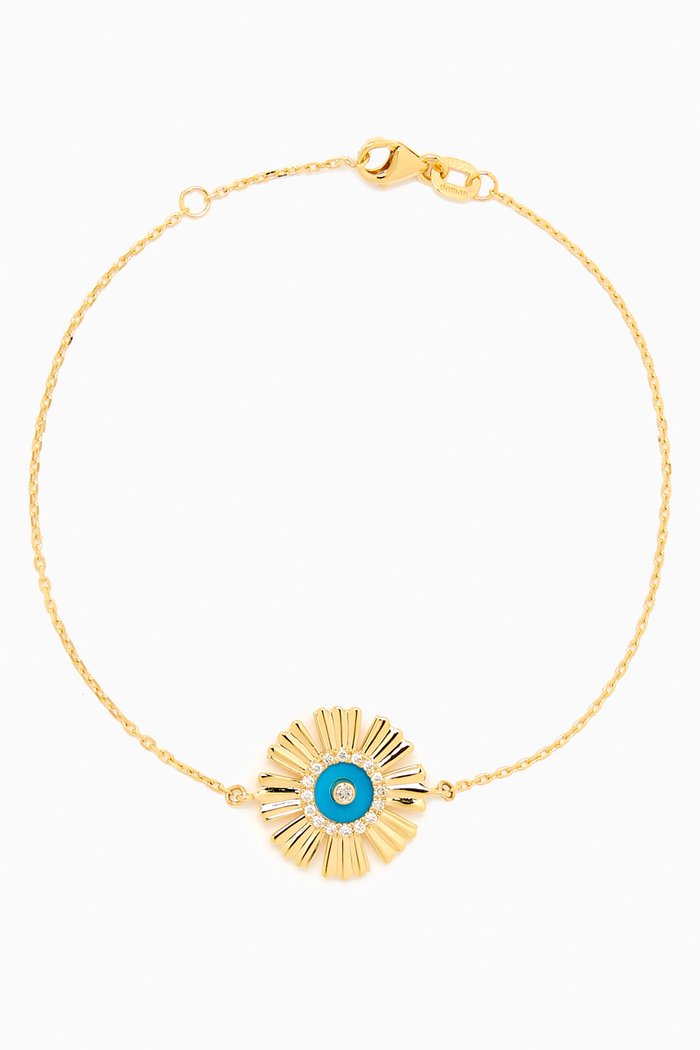 

Farfasha Happy Sunkiss Diamond & Lapis Lazuli Bracelet in 18kt Gold, Blue