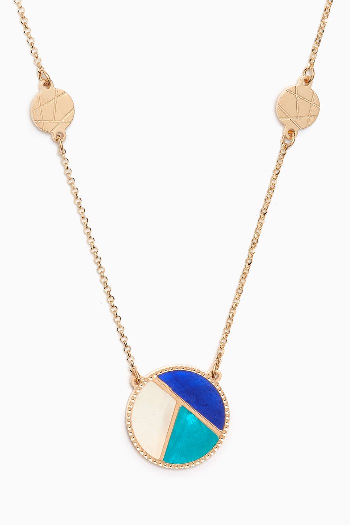 

Amelia Barcelona Reversible Mosaic Pendant Necklace in 18kt Gold, Yellow