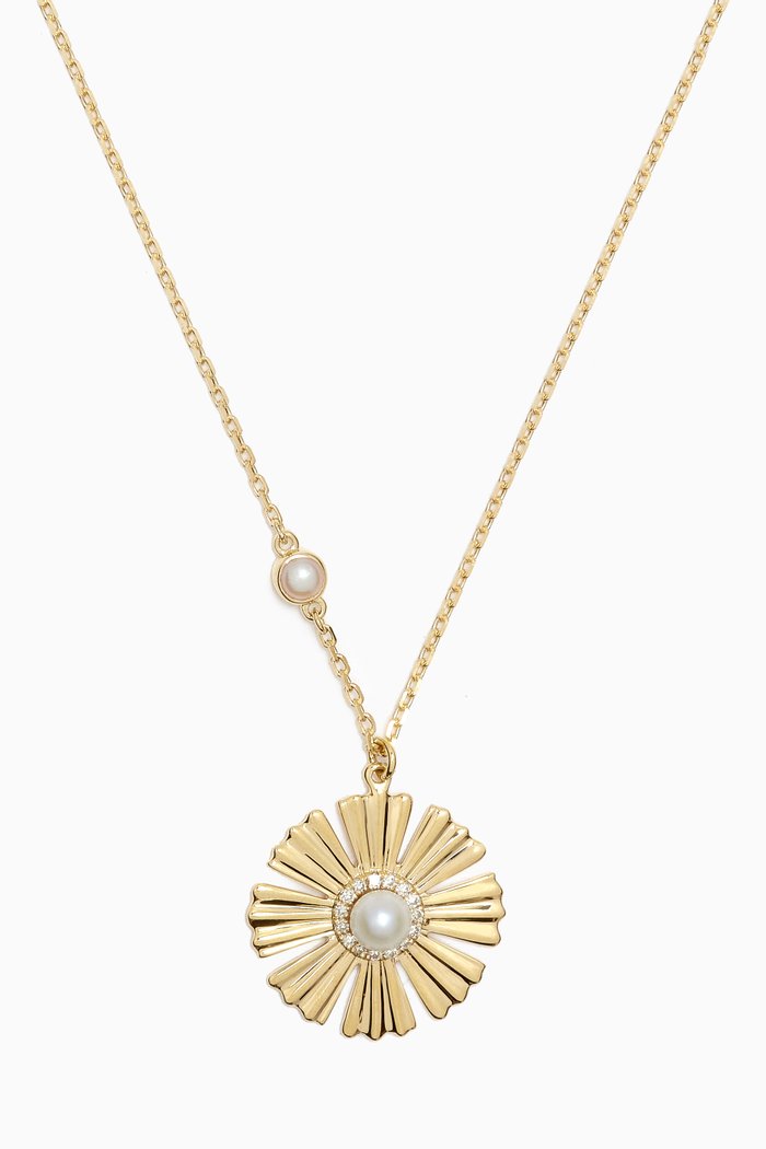 

Farfasha Sunkiss Diamond & Pearl Necklace in 18kt Gold, Yellow