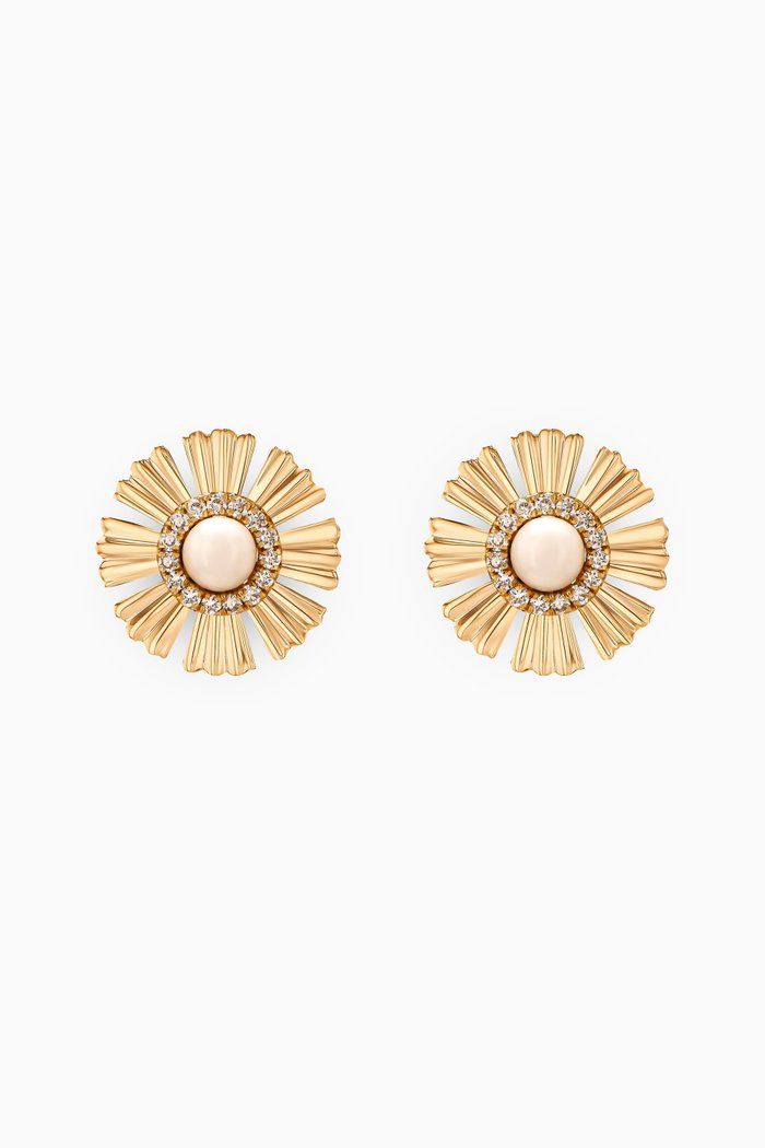 

Farfasha Happy Sunkiss Diamond & Pearl Earrings in 18kt Gold, Yellow