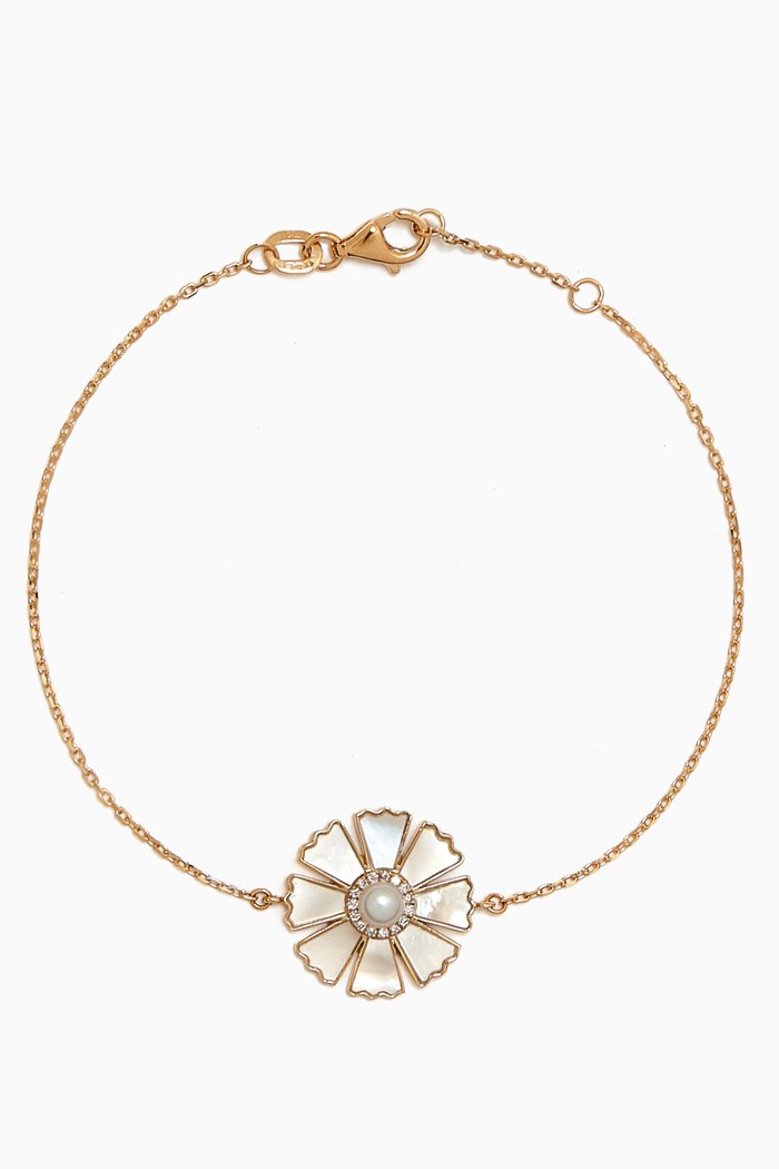 

Farfasha Happy Sunkiss Diamond & Mother-of-Pearl Bracelet in 18kt Gold, Yellow