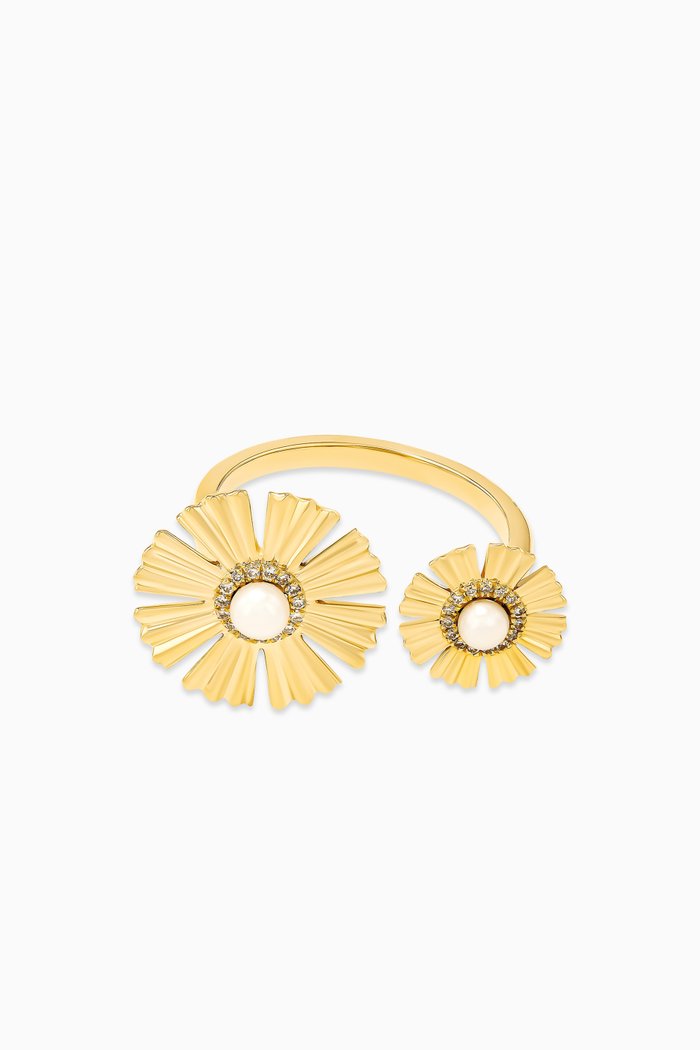 

Farfasha Happy Sunkiss Pearl & Diamond Ring in 18kt Gold, Yellow