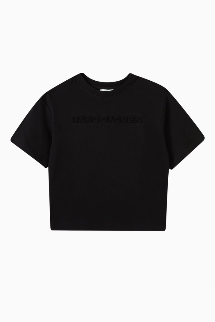 

Logo-embossed T-shirt in Organic Cotton-jersey, Black