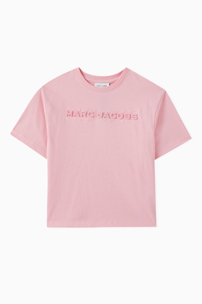

Logo-embossed T-shirt in Organic Cotton-jersey, Pink
