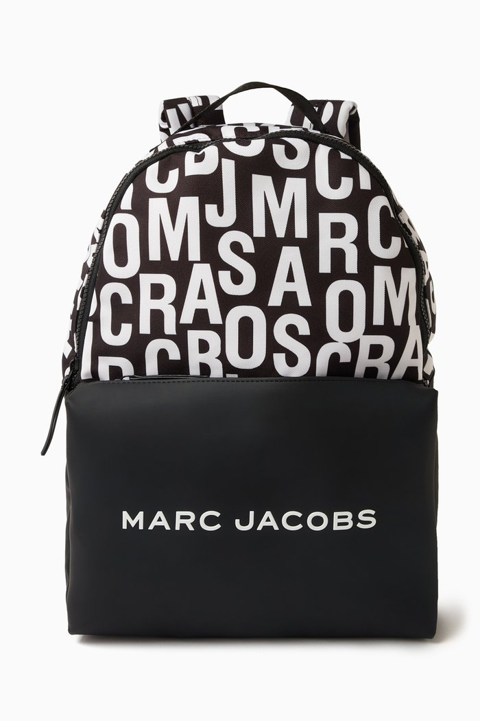 

Allover Logo Backpack in Polyester, Black