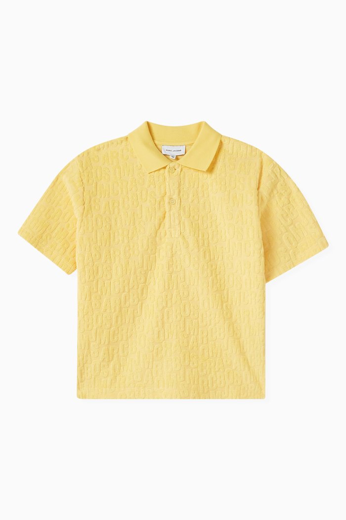 

Logo-embossed Polo Shirt in Cotton-blend, Yellow