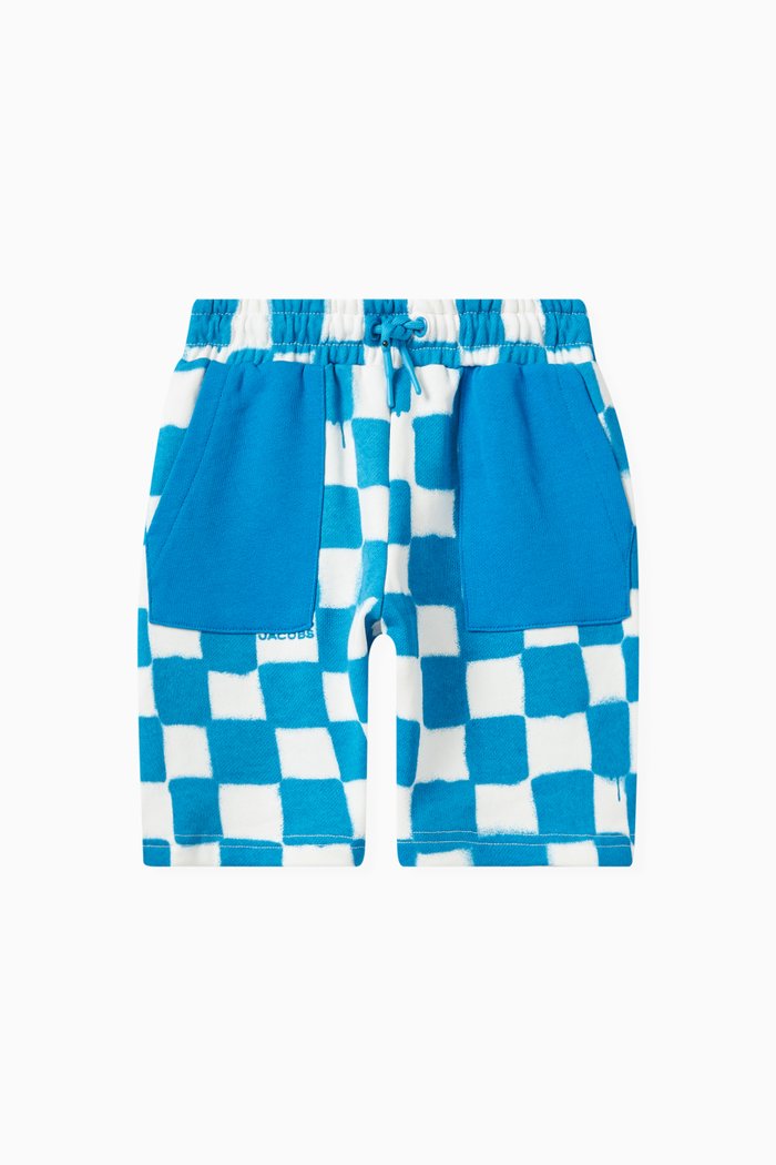

Bermuda Shorts in Cotton Terry, Blue