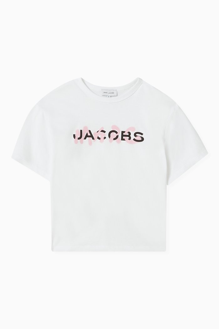 Logo-print T-shirt in Cotton, White