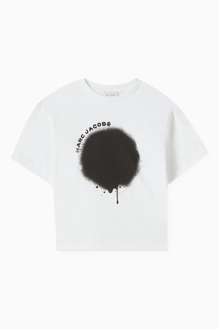 

Big Spray Spot T-shirt in Cotton Jersey, White