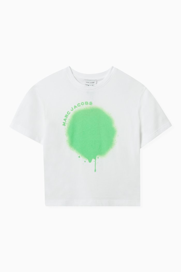 

Big Spray Spot T-shirt in Cotton Jersey, White