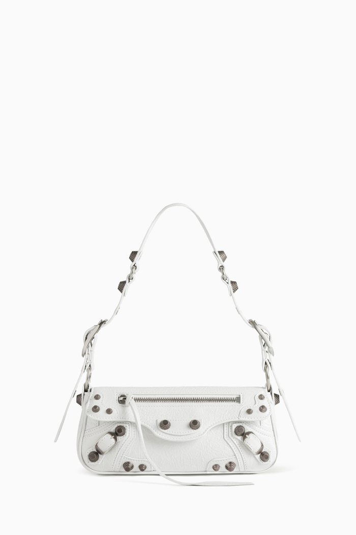 

Small Le Cagole Sling Bag in Arena Lambskin, White