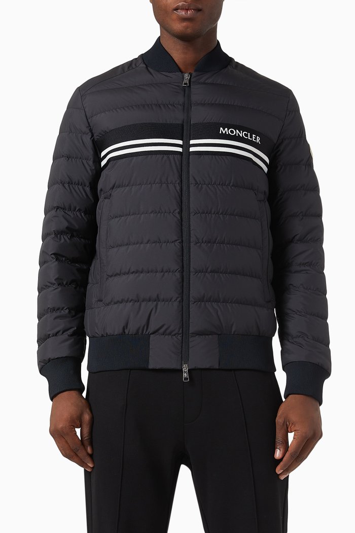 

Mounier Bomber Jacket in Padded Nylon, Black