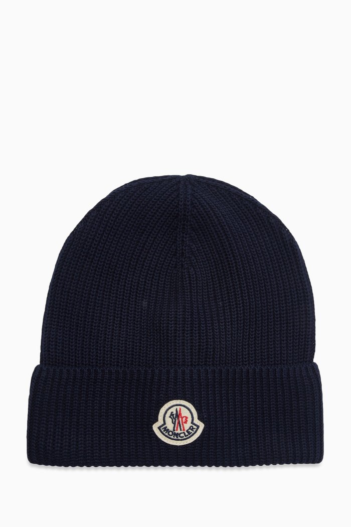 

Logo Beanie Hat in Acrylic, Blue