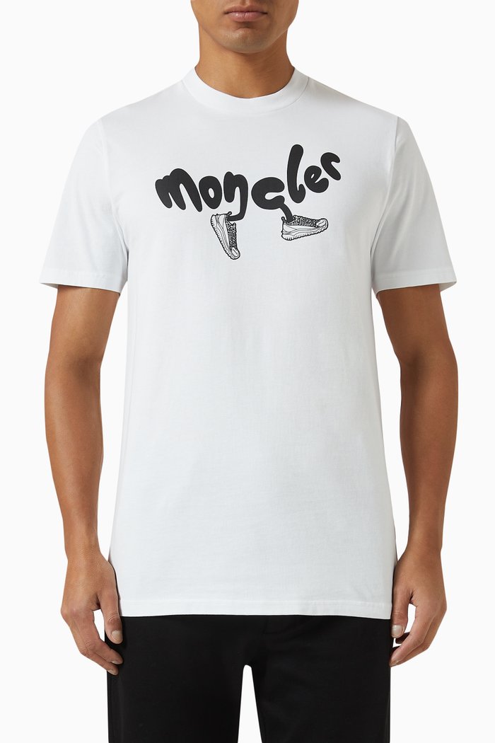 

Running Logo T-shirt in Cotton, White