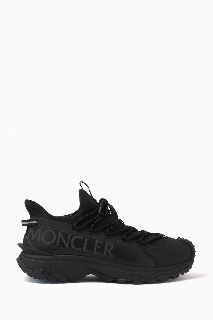 

Lite Runner Low Top Sneakers in Leather, Black