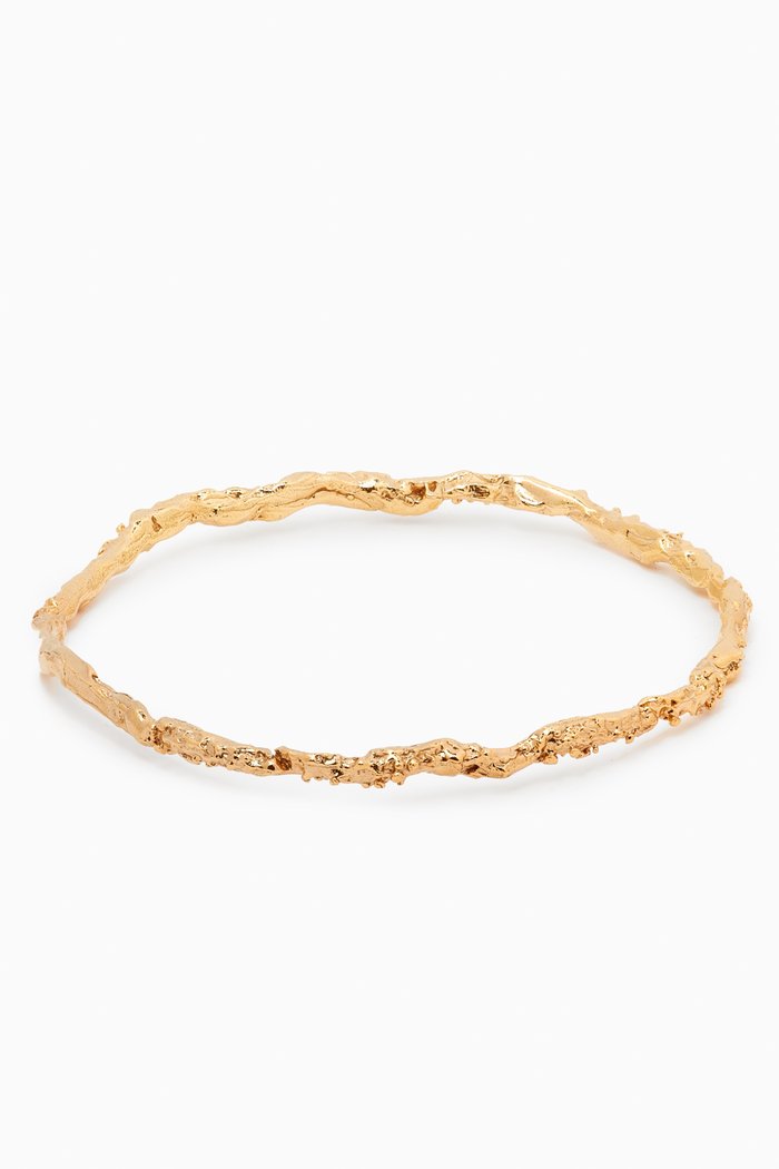 

The Infernal Rocks Bangle in 24kt Gold-plated Bronze