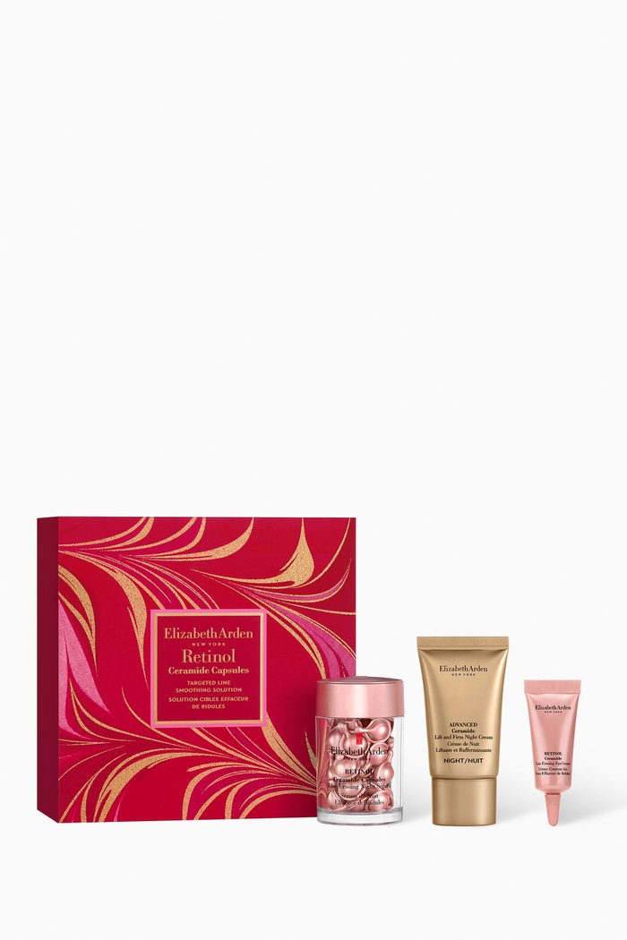 

Retinol Ceramide Capsules Targeted Line Smoothing Solution Skincare Gift Set, Colourless