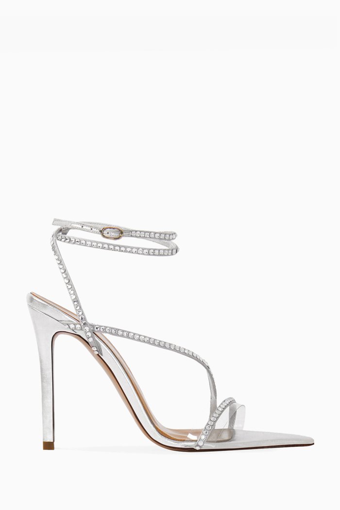 

Dassy 105 Crystal-embellished Sandals in PVC, Silver