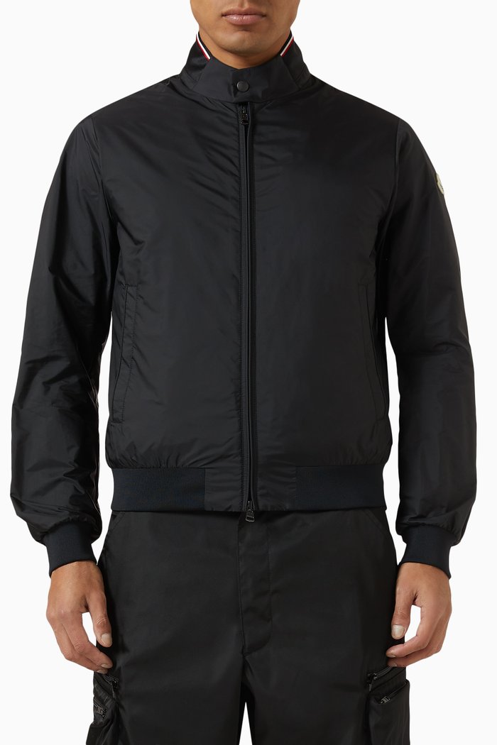

Reppe Rain Jacket in Water-repellent Nylon, Black