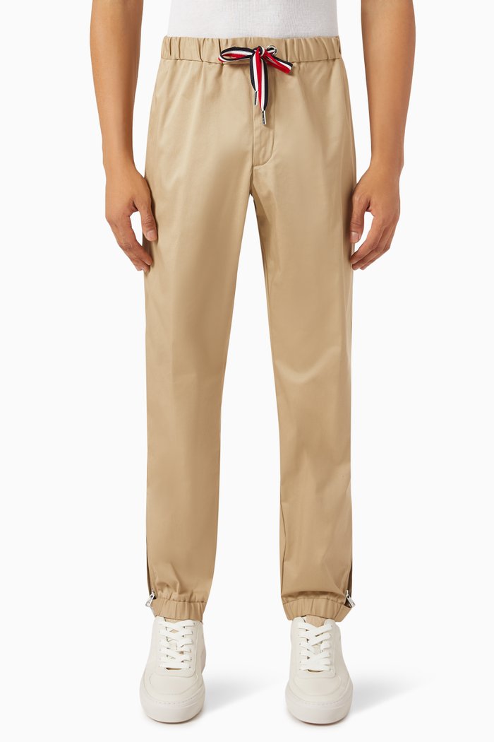 

Logo-patch Pants in Cotton, Neutral