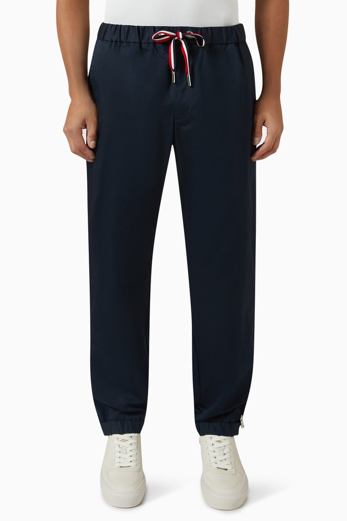 

Logo-patch Pants in Cotton, Blue