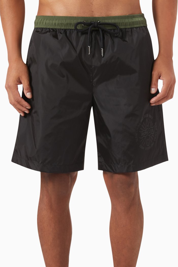 

Logo Swim Shorts in Nylon, Black