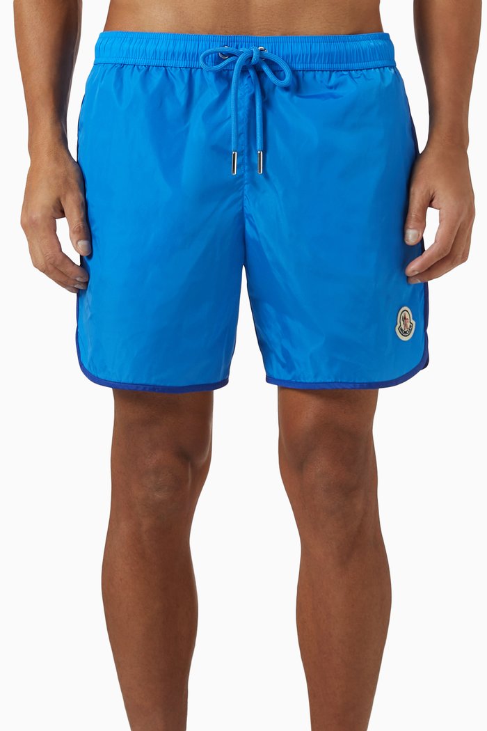 

Archive Logo Swim Shorts in Technical Nylon, Blue