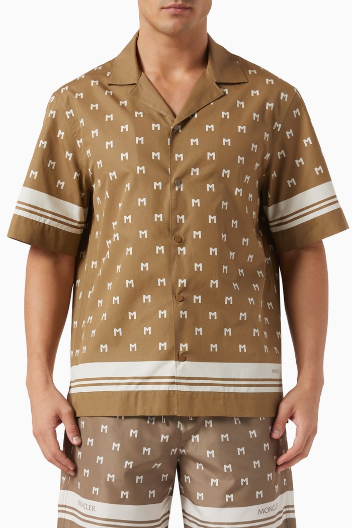 

Monogram Shirt in Cotton, Neutral