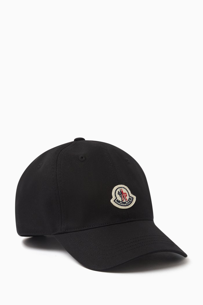 

Baseball Cap in Cotton, Black