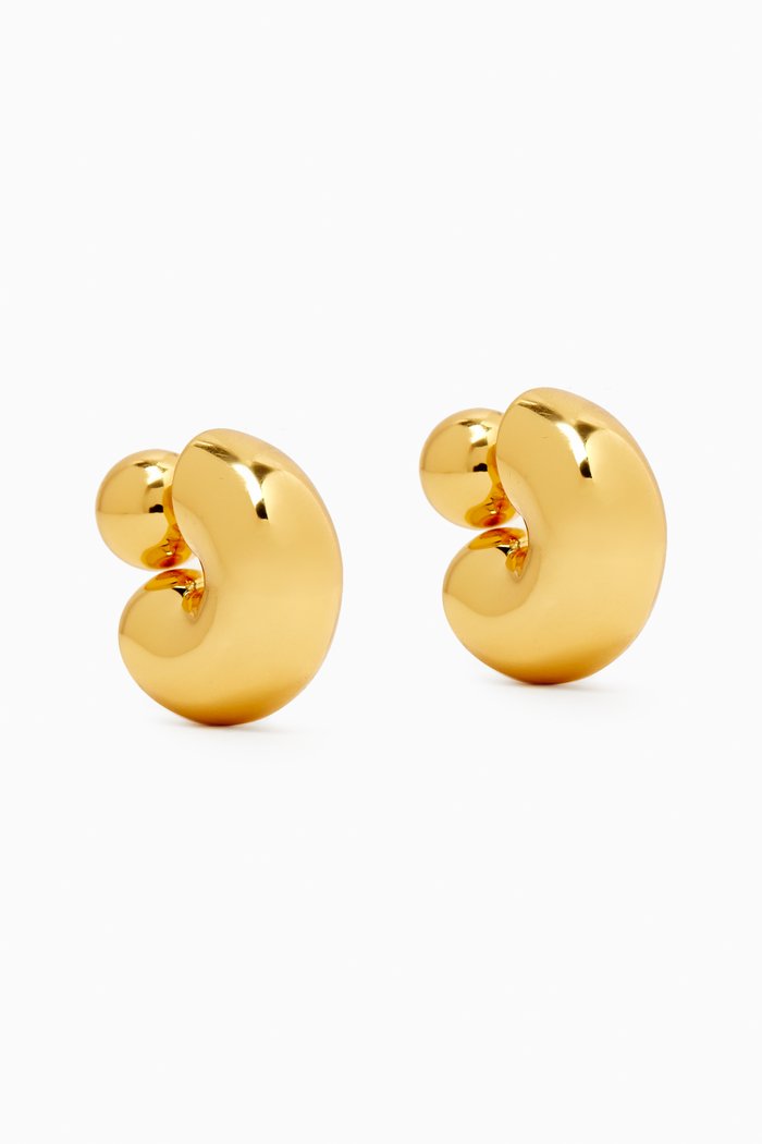 Tome Hoop Earrings in 14kt Gold-plated Brass