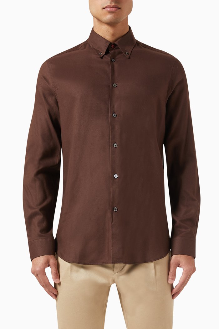 

Classic Shirt in Cotton-blend, Purple