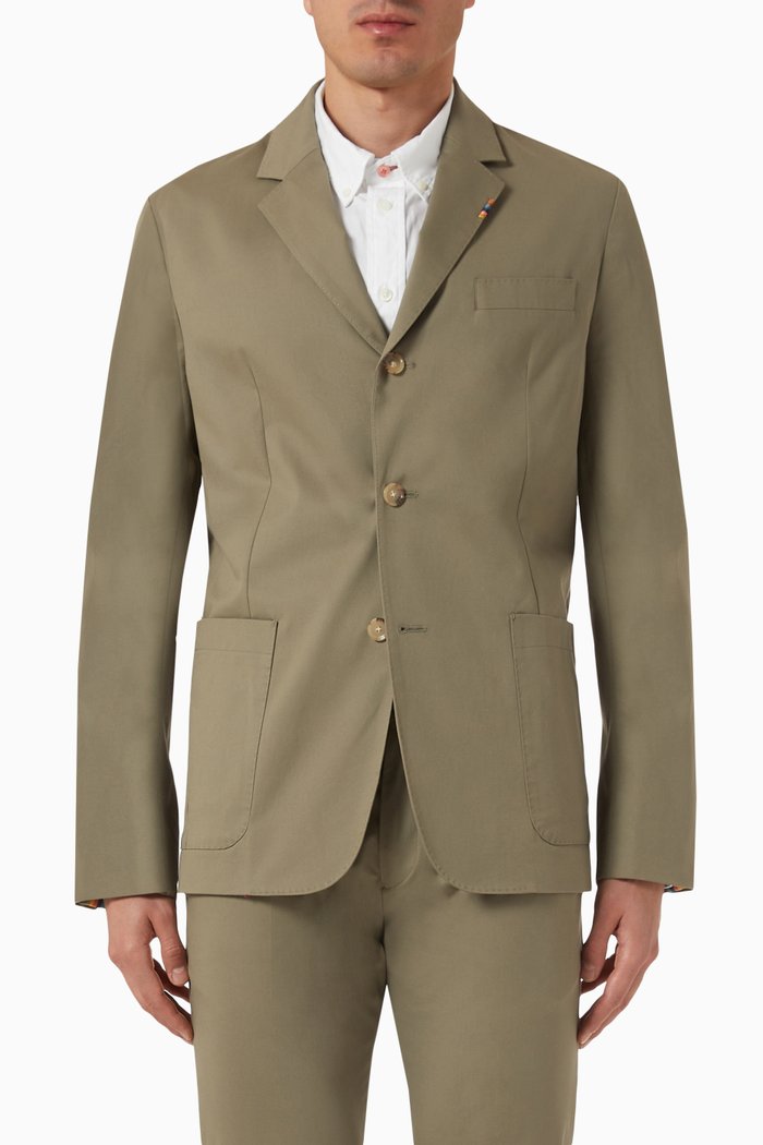 

Blazer in Cotton Twill, Neutral