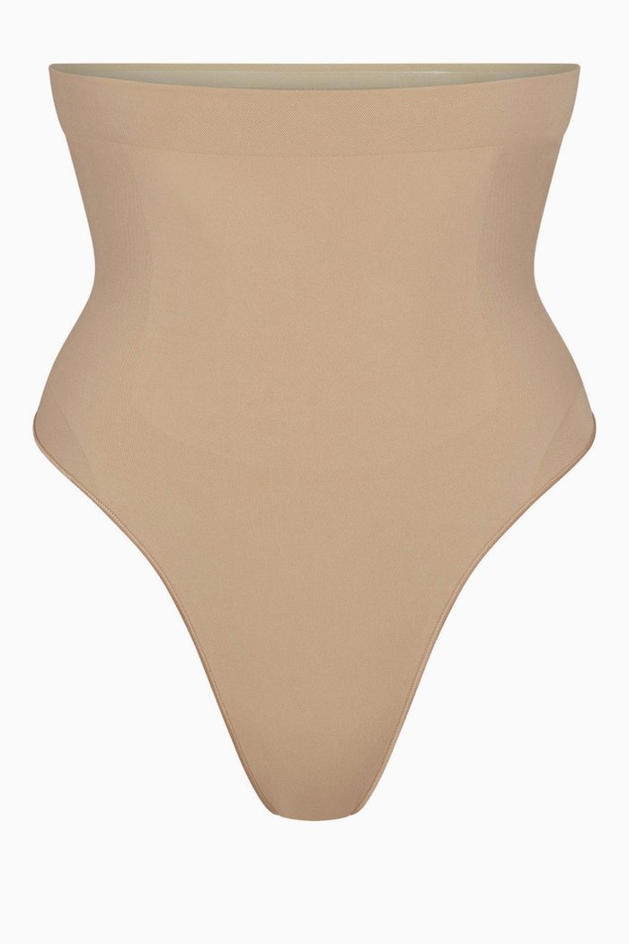 Seamless Sculpt High-waist Thong, Grey