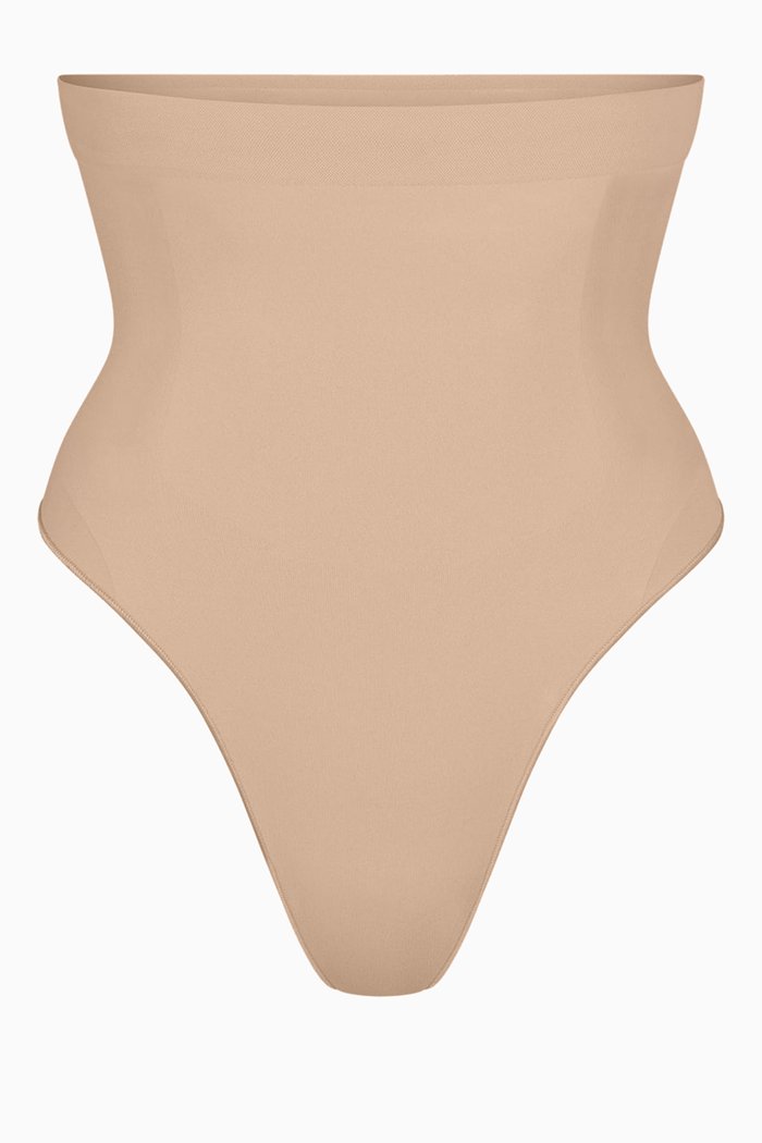 

Seamless Sculpt High-waist Thong, Brown