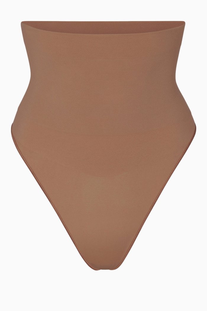 

Seamless Sculpt High-waist Thong, Brown