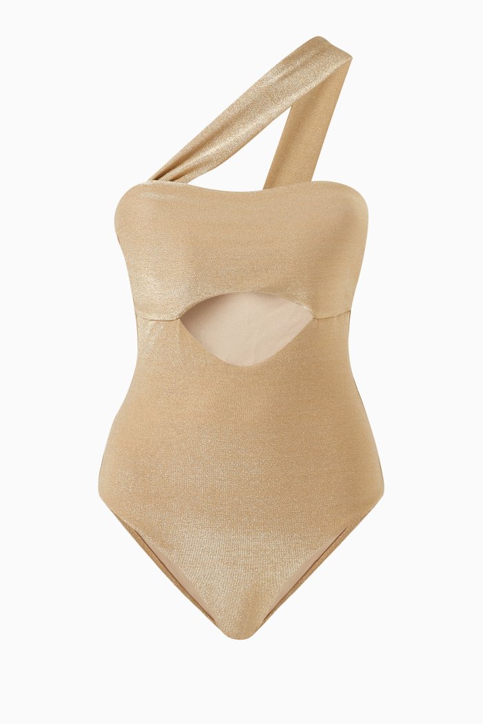 

Satiro One-piece Swimsuit, Gold