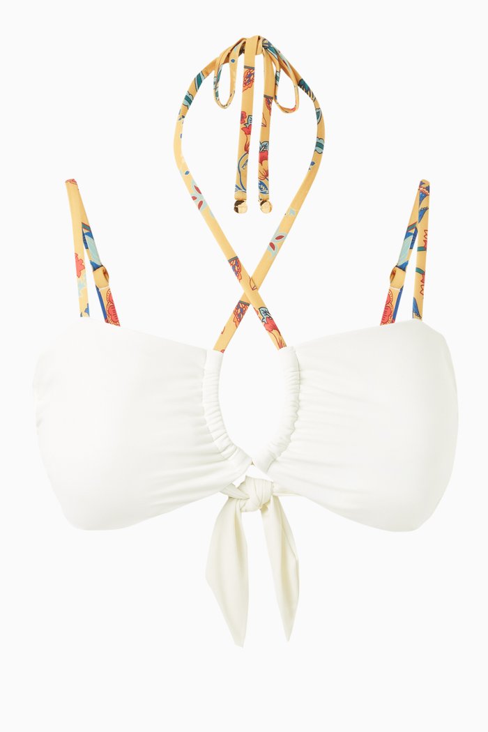 

Azalea Bikini Top, White
