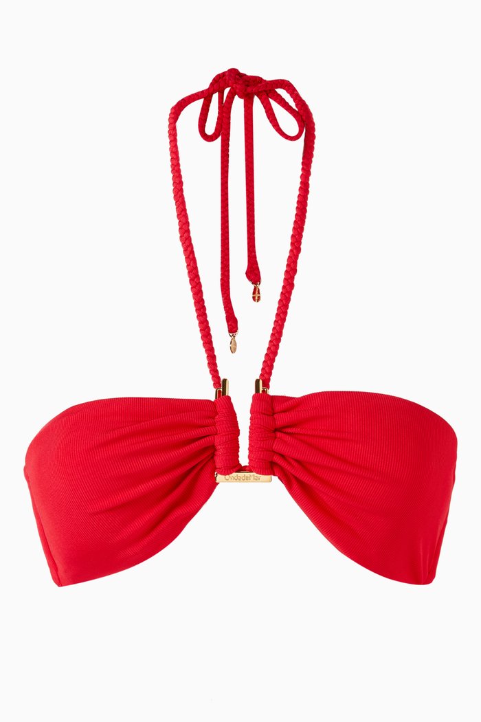 

Cloe Bikini Top, Red