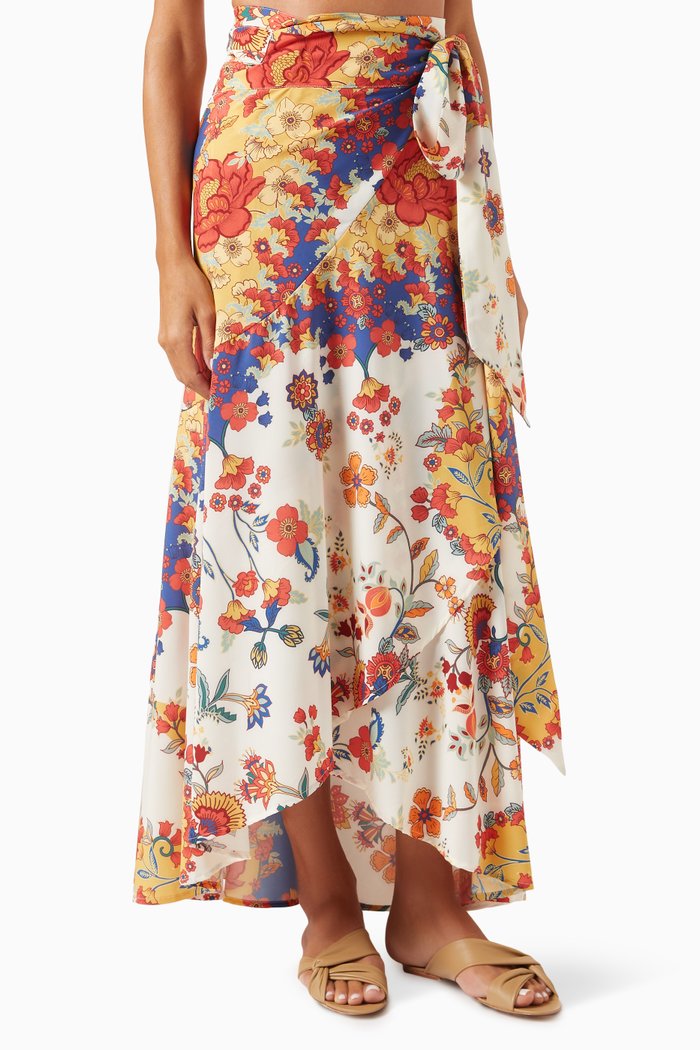 

Azalea Wrap Maxi Skirt, Multicolour