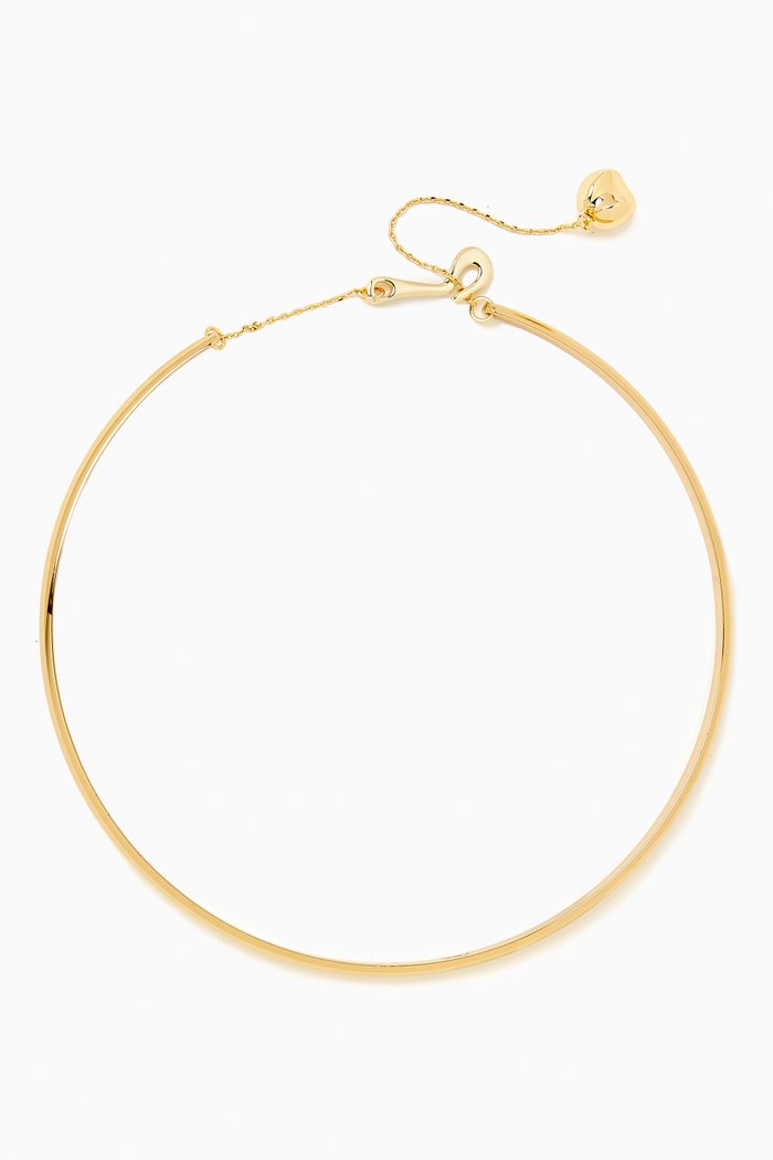 Sandro Pendant Open Necklace in 18kt Gold-plated Metal