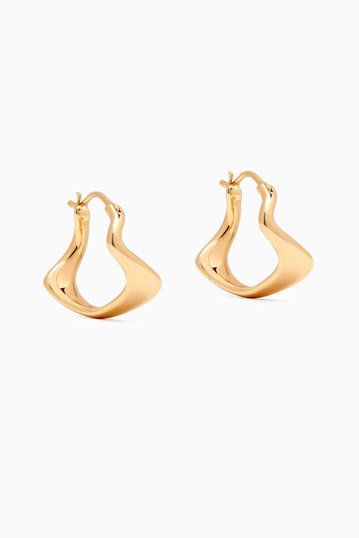 

Mini Astin Chunky Earrings in 18kt Gold-plated Metal