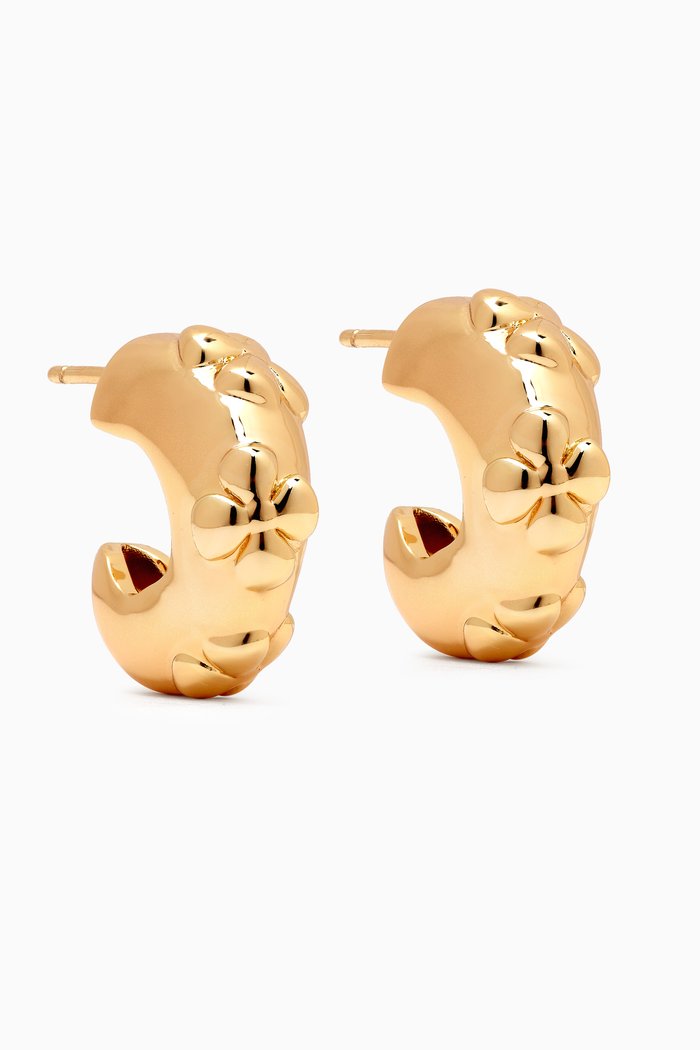 

Harla Chunky Open Hoop Earrings in 18kt Gold-plated Metal
