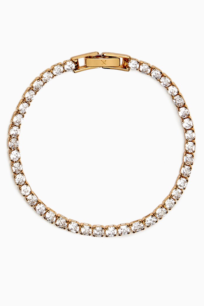 

Savin Tennis Bracelet in 18kt Gold-plated Vermeil