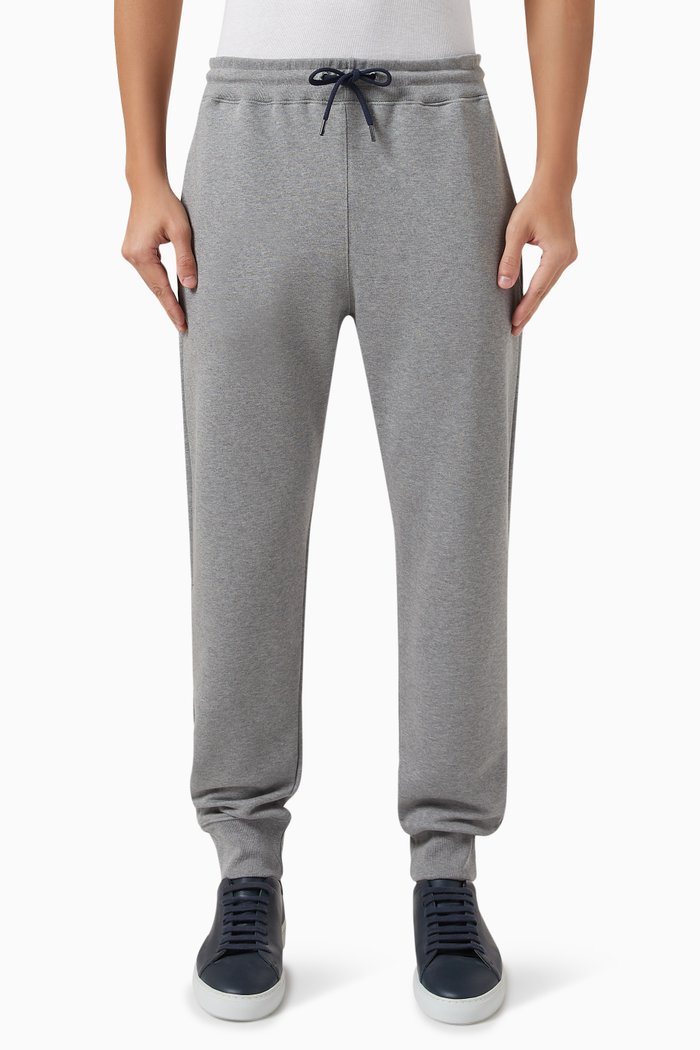 

Zebra Logo Sweatpants in Organic Cotton, Grey